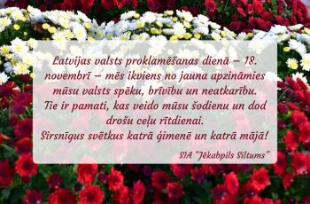 Sveicam Latvijas valsts svētkos-18.novembrī !