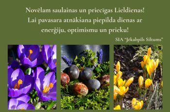 Vēlam saulainas Lieldienas!